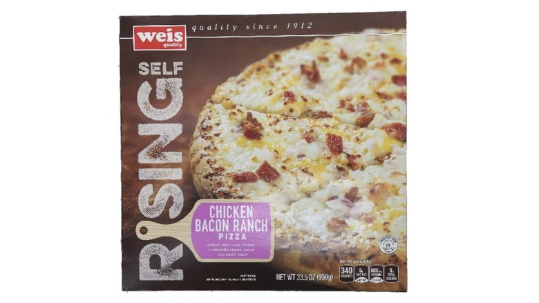 Weis self-rising chicken bacon ranch pizza package