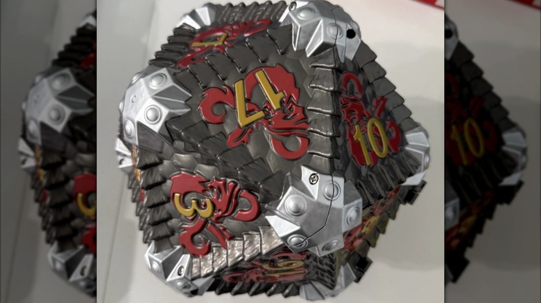 A "Dungeons & Dragons" dice replica popcorn holder