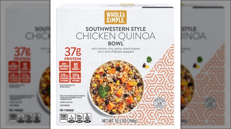 Whole and Simple Southwestern Style Chicken Quinoa Bowl from Aldi.