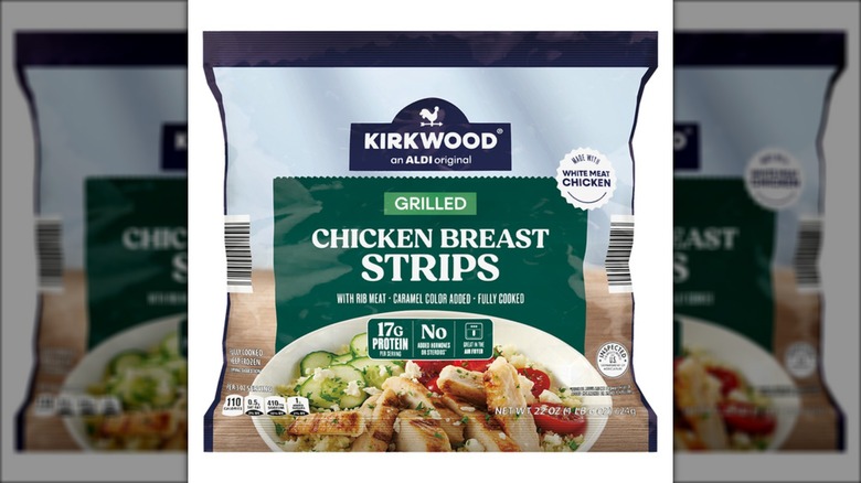Kirkwood Grilled Chicken Breast Strips from Aldi.
