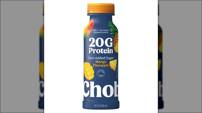 Chobani 20G Protein Mango Pineapple Yogurt Drink from Aldi.