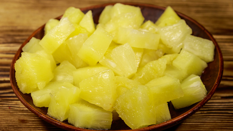 pineapple chunks