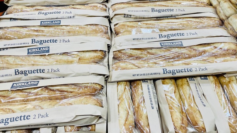 Rows of Kirkland Signature baguettes