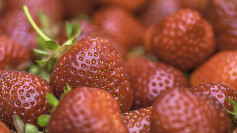 strawberries close up