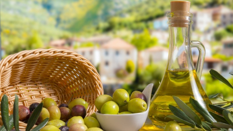 olives and olive oil