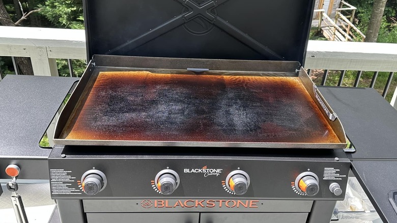 seasoned blackstone griddle
