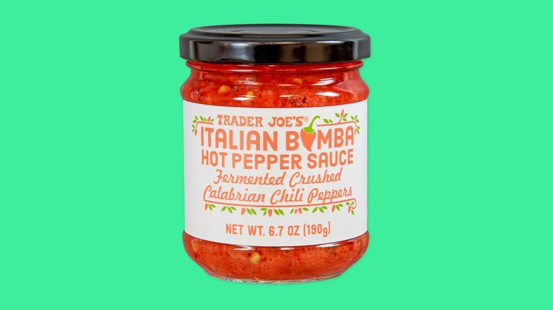 Italian Bomba Hot Pepper Sauce from Trader Joe's.