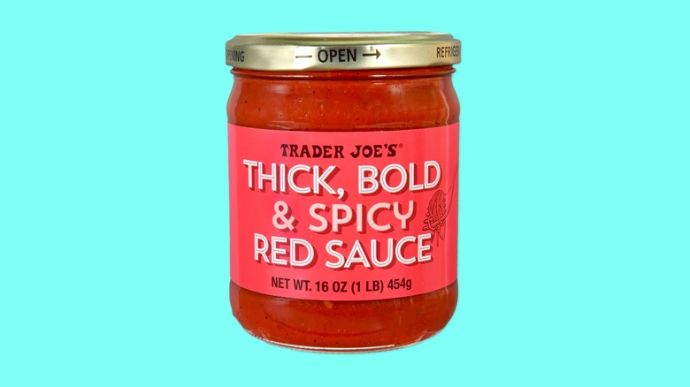 Thick, Bold & Spicy Red Sauce from Trader Joe's.