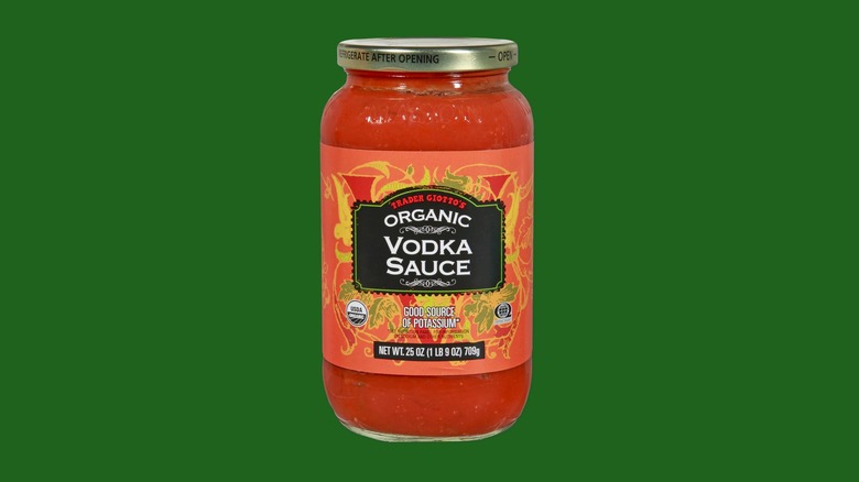 Organic Vodka Sauce from Trader Joe's.