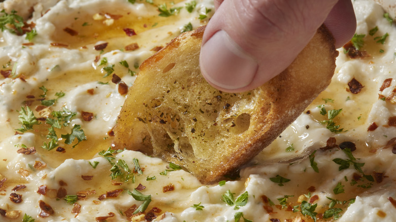 whipped feta ricotta dip