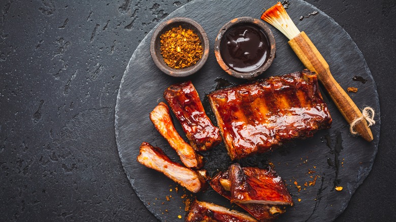 honey BBQ ribs