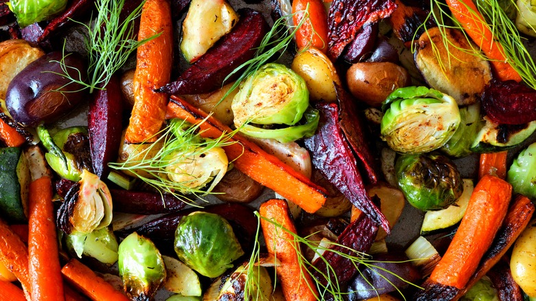 assorted roasted veggies