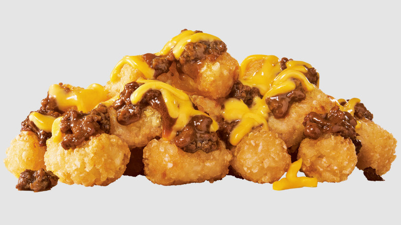 A pile of Chili Cheese Tots from Sonic