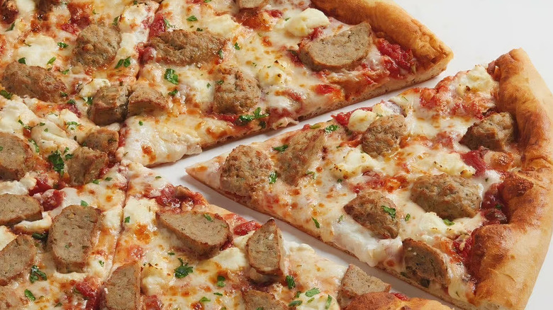 A Mama's Meatball pizza from Sbarro.
