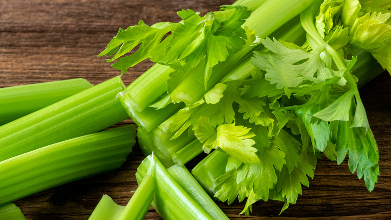 chopped celery