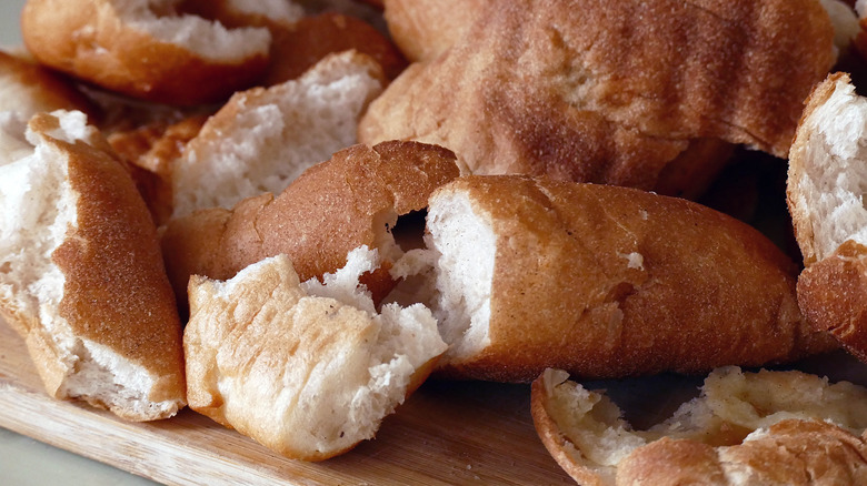 stale bread pieces