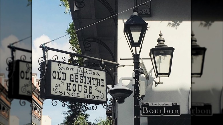 Old Absinthe House exterior sign