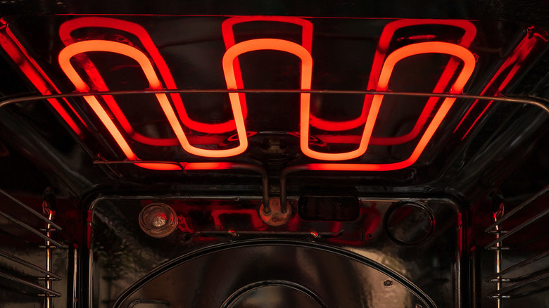 red hot oven broiler element