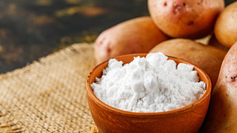 cornstarch in a bowl