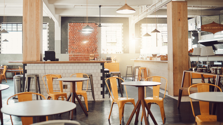 restaurant tables and chairs