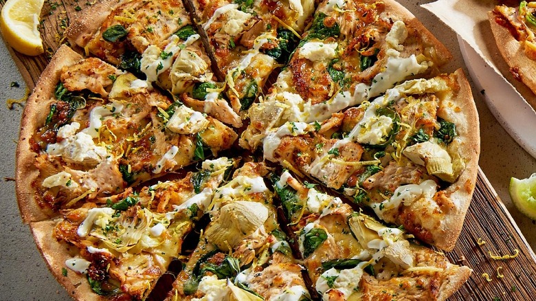Pizza with gremolata