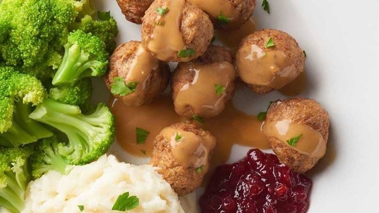 IKEA meatballs with gravy