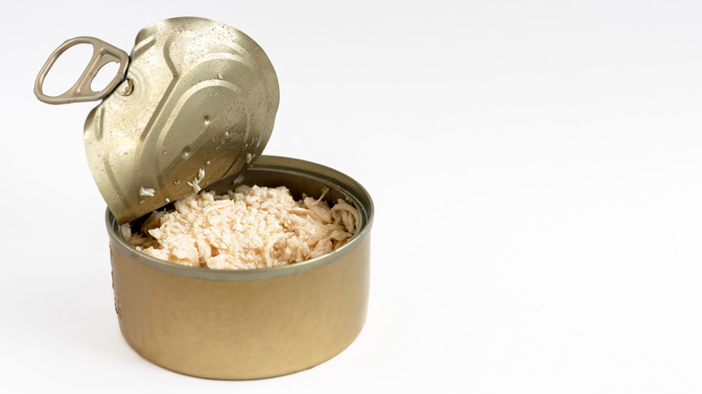 Open can of turkey
