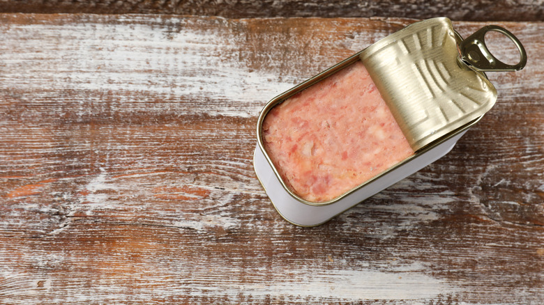 Terrine in an oblong can