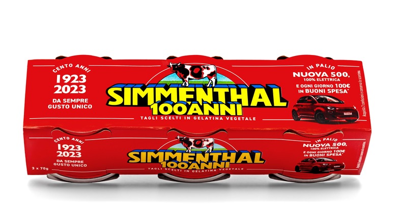 Case of Simmenthal Beef in Jelly cans