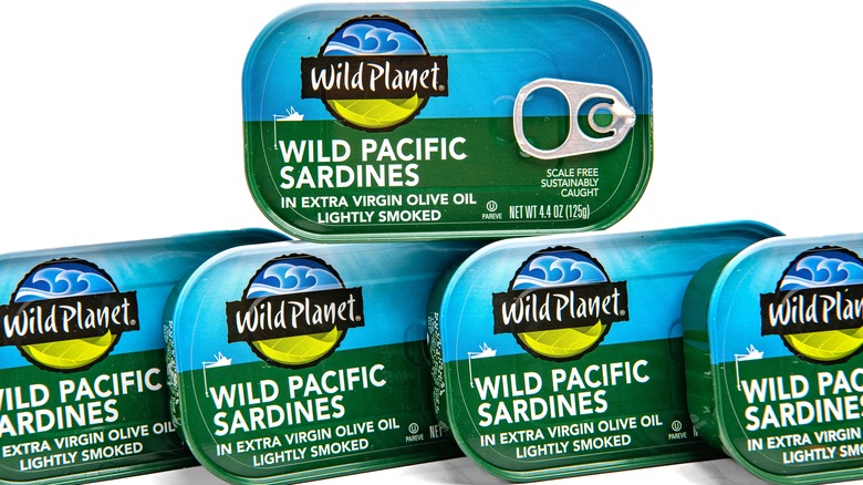 Cans of Wild Pacific Pacific Sardines