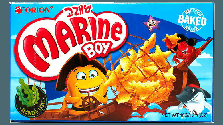 A package of Marine Boy Koraebab snacks.