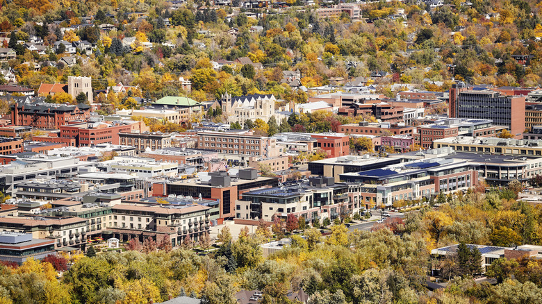 aerial view of Boulder