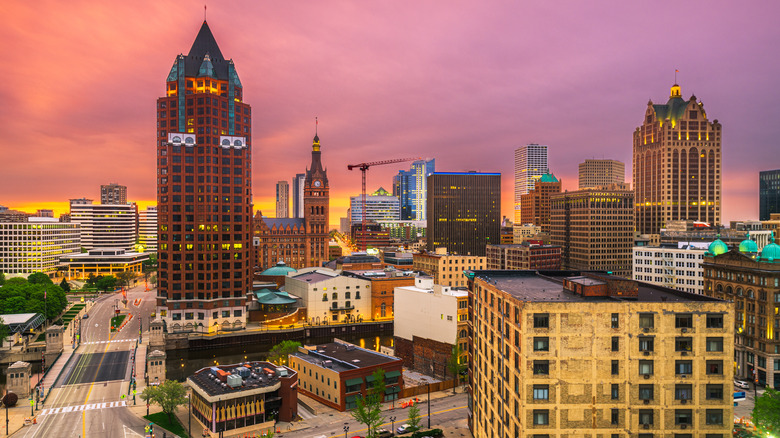 Milwaukee at dusk