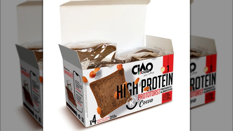 A box of Ciao Carb High Protein ProtoToast.