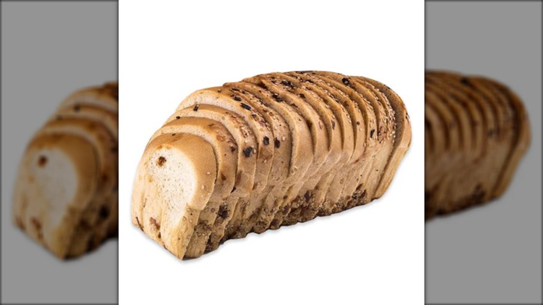 A loaf of Everything Sliced Bread without its packaging.