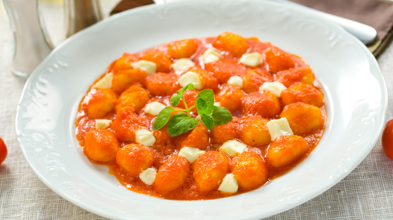 gnocchi with marinara sauce