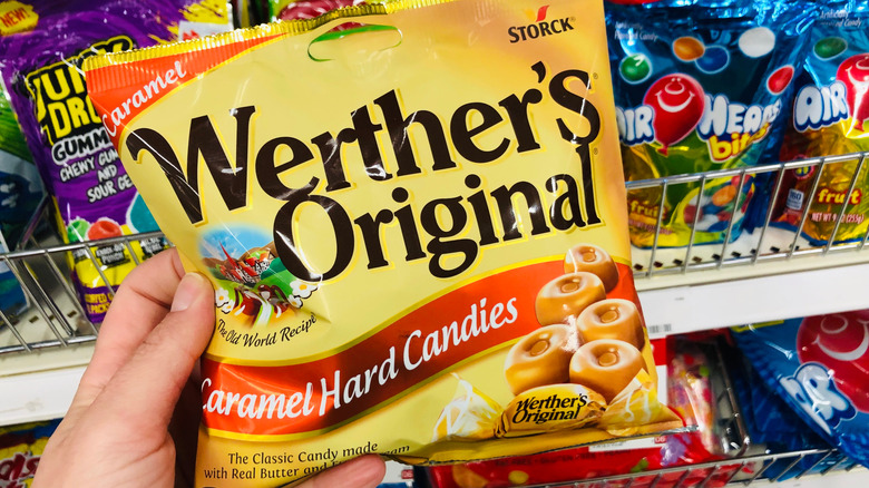 A package of Werther's Original Caramel Hard Candies.