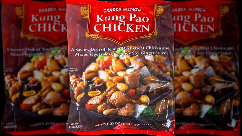 A package of Trader Joe's Kung Pao Chicken.
