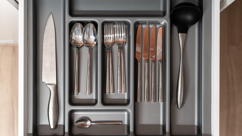 set of flatware