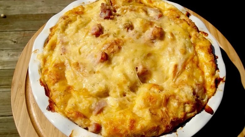 ham and cheese strata