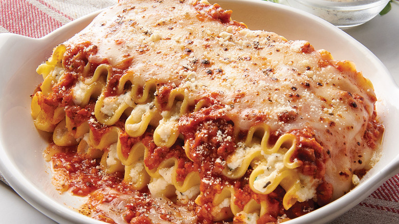 A plate of Fazoli's Baked Lasagna