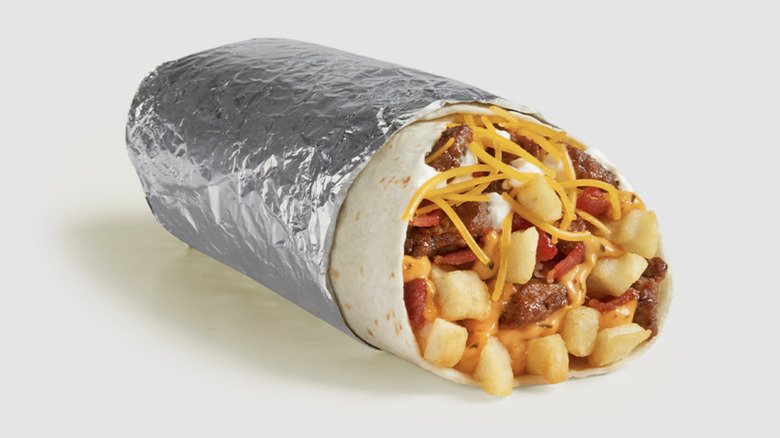 Del Taco Epic Carne Asada Steak Cali Bacon Burrito