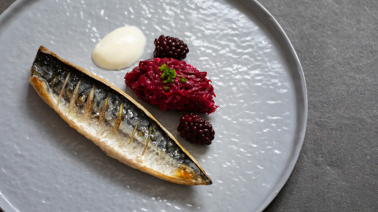 mackerel and beetroot