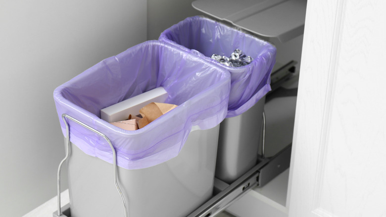 trash cans