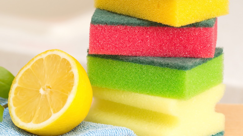 lemon and sponges