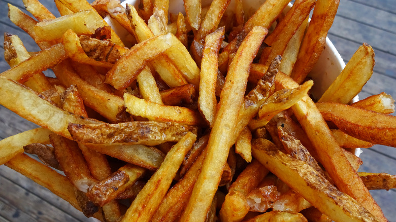 Rustic boardwalk fries