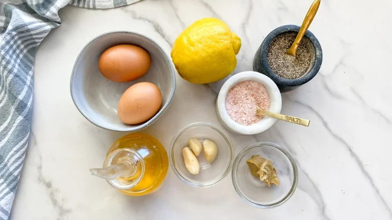 ingredients for aioli