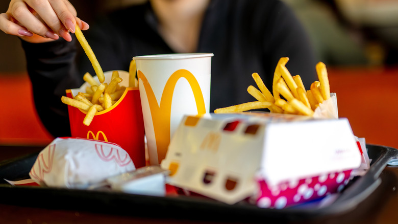 A typical McDonald's meal.