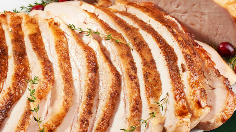 close-up of Thanksgiving turkey