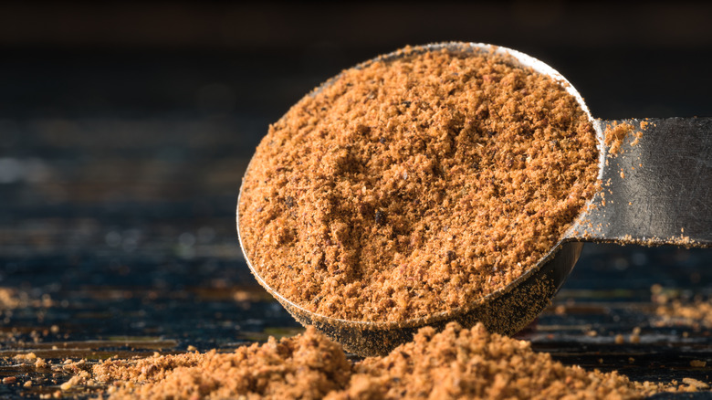 jerk seasoning on a spoon